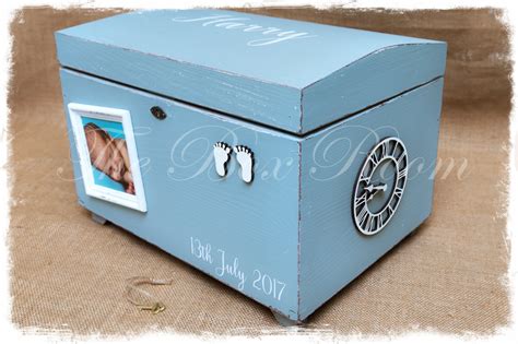 personalized photo lid baby box metal|Baby Photo Storage Box .